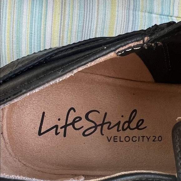 Life Stride Black Ankle Boots with Buckle - Picture 2 of 5